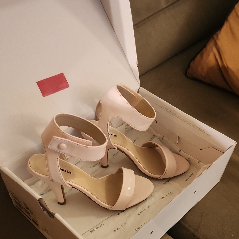 Call It Spring Blush Pink Patent Heels